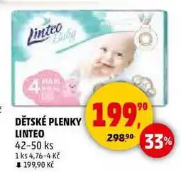 Penny Market DĚTSKÉ PLENKY LINTEO, 42-50 ks nabídka