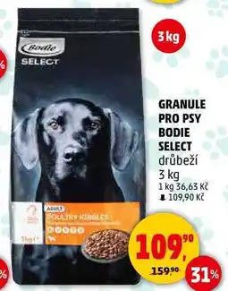 Penny Market GRANULE PRO PSY BODIE SELECT drůbeží, 3 kg nabídka