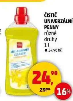 Penny Market ČISTIČ UNIVERZÁLNÍ PENNY různé druhy, 1 l nabídka