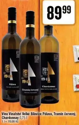 TEMPO Víno Vinařství Velké Bílovice Pálava, Tramín červený, Chardonnay nabídka