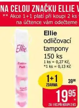 Teta Ellie odličovací tampony 150 ks nabídka