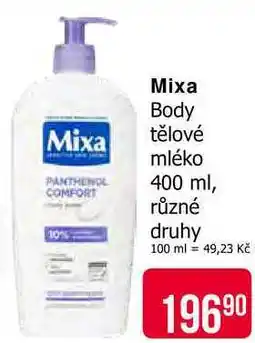 Teta Mixa tělové mléko 400 ml, 10% různé druhy nabídka