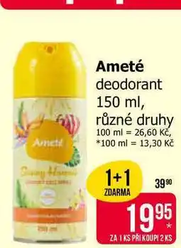Teta Ameté deodorant 150 ml, různé druhy nabídka
