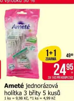 Teta Ameté jednorázová holítka 3 břity 5 kusů nabídka