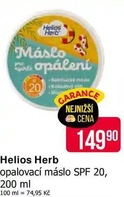 Teta Helios Herb opalovací máslo SPF 20, 200 ml nabídka