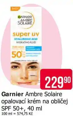 Teta Garnier Ambre Solaire opalovací krém na obličej SPF 50+, 40 ml nabídka