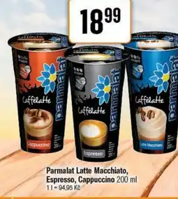 TEMPO Parmalat Latte Macchiato, Espresso, Cappuccino nabídka