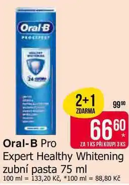 Teta Oral-B Expert Healthy Whitening zubní pasta 75 ml nabídka
