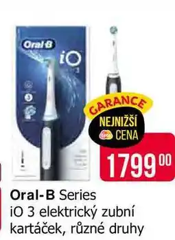 Teta Oral-B Series iO 3 elektrický zubní kartáček, různé druhy nabídka