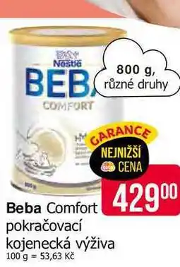 Teta NESTLÉ BEBA COMFORT 800g nabídka