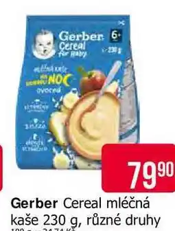 Teta Gerber Cereal mléčná kaše 230 g, různé druhy nabídka
