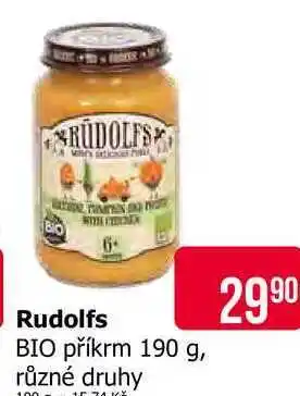 Teta Rudolfs BIO příkrm 190 g, různé druhy nabídka