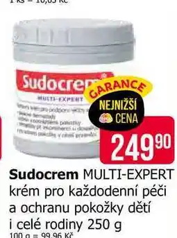 Teta Sudocrem MULTI-EXPERT krém pro každodenní péči a ochranu pokožky dětí i celé rodiny 250 g nabídka