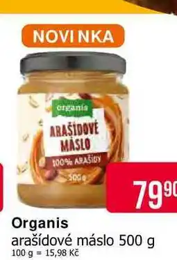 Teta Organis arašídové máslo 500 g nabídka