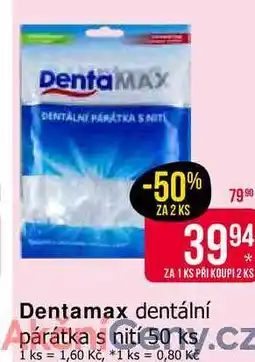 Teta Dentamax dentální párátka s nití 50ks nabídka