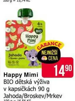 Teta Happy Mimi dětská výživa v kapsičkách 90 g nabídka