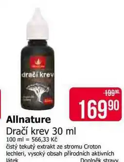 Teta Allnature Dračí krev 30 ml nabídka
