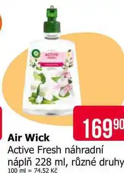 Teta Air Wick Active Fresh náhradní náplň 228 ml, různé druhy nabídka