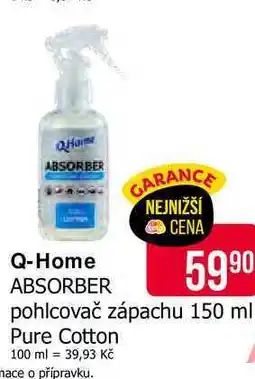 Teta Q-Home pohlcovač zápachu 150 ml Pure Cotton nabídka