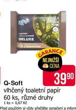 Teta Q-Soft vlhčený toaletní papír 60 ks, různé druhy nabídka