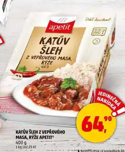 Penny Market KATŮV ŠLEH Z VEPŘOVÉHO MASA, RÝŽE APETIT, 400 g nabídka