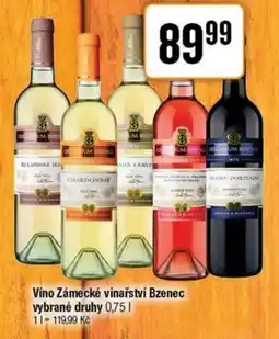 TEMPO Víno Zámecké vinařství Bzenec nabídka