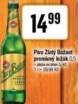 TEMPO Pivo Zlatý Bažant premiový ležák nabídka