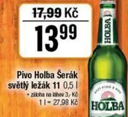 TEMPO Pivo Holba Šerák světlý ležák 11 nabídka
