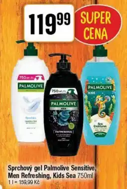 TEMPO Sprchový gel Palmolive Sensitive, Men Refreshing, Kids Sea nabídka