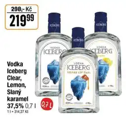 TEMPO Vodka Iceberg Clear, Lemon, Slaný karamel 37,5% nabídka