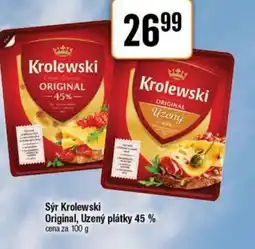TEMPO Sýr Krolewski Original, Uzený plátky 45 % nabídka