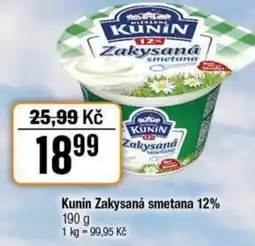 TEMPO Kunín Zakysaná smetana 12% nabídka