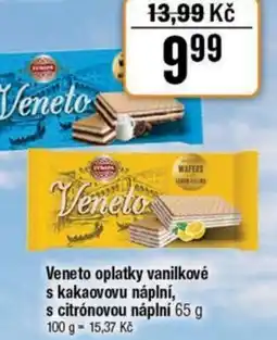 TEMPO Veneto oplatky vanilkové s kakaovovu náplní, s citrónovou náplní nabídka