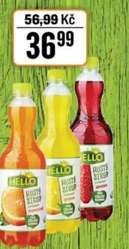 TEMPO Hello hustý sirup s příchutí Pomeranč, Citrón, Jahoda nabídka