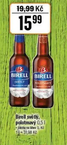 TEMPO Birell světlý, polotmavý nabídka