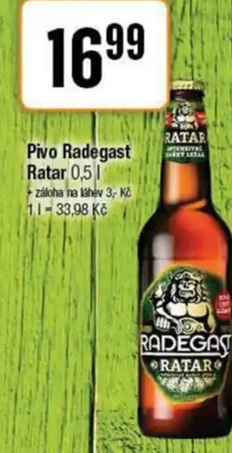 TEMPO Pivo Radegast Ratar nabídka