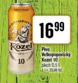 TEMPO Pivo Velkopopovický Kozel 10 nabídka