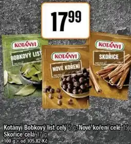 TEMPO Kotányi Bobkový list celý nabídka