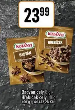 TEMPO KOTANYI Badyán celý. Hřebíček celý nabídka