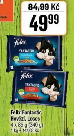 TEMPO Felix Fantastic Hovězí, Losos nabídka