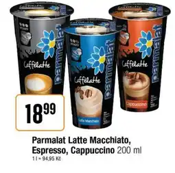 TEMPO Parmalat Latte Macchiato, Espresso, Cappuccino nabídka