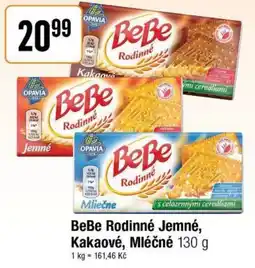 TEMPO BeBe Rodinné Jemné, Kakaové, Mléčné nabídka