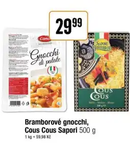 TEMPO Bramborové gnocchi, Cous Cous Sapori nabídka