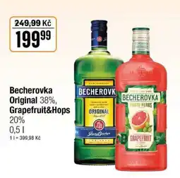 TEMPO Becherovka Original 38%, Grapefruit&Hops 20% nabídka
