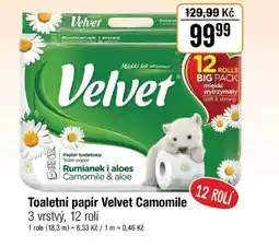 TEMPO Toaletní papír Velvet Camomile nabídka