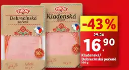 Lidl Kladenská/ Debrecínská pečeně nabídka