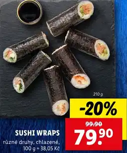 Lidl Sushi wraps nabídka