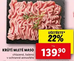 Lidl Krůtí mleté maso nabídka