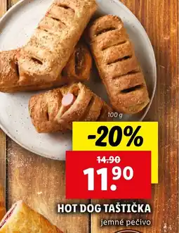 Lidl Hot dog taštička nabídka