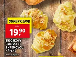 Lidl Brioškový croissant s krémovou náplní nabídka
